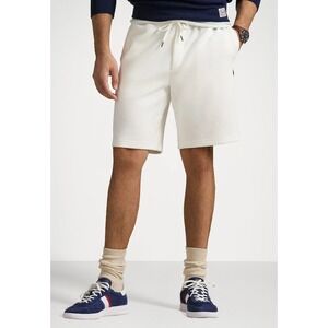MENS POLO RALPH LAUREN 9" DOUBLE KNIT SHORTS~WHITE~NWT
